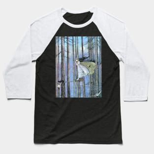 Witch and Cat on Broom - Ida Rentoul Outhwaite Baseball T-Shirt